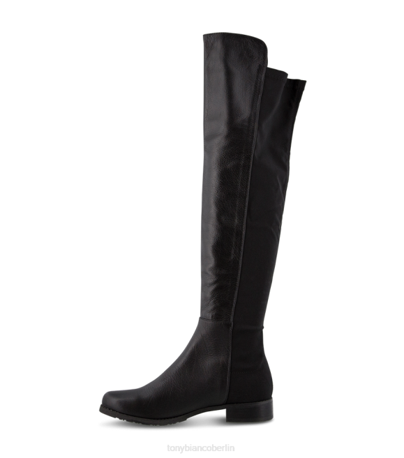 kniehohe Stiefel| de Tony Bianco Frauen Panache lange Stiefel Schwarzer Luxus/Schwarzer Mikrostretch 4624458